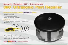 360 degree high power ultrasonic pest repeller scaring